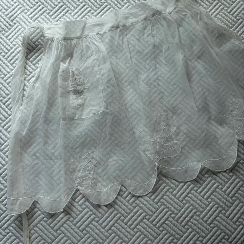 [BUNJANG] Vintage See-through Organza Apron / 빈티지 시스루 앞치마 #할인