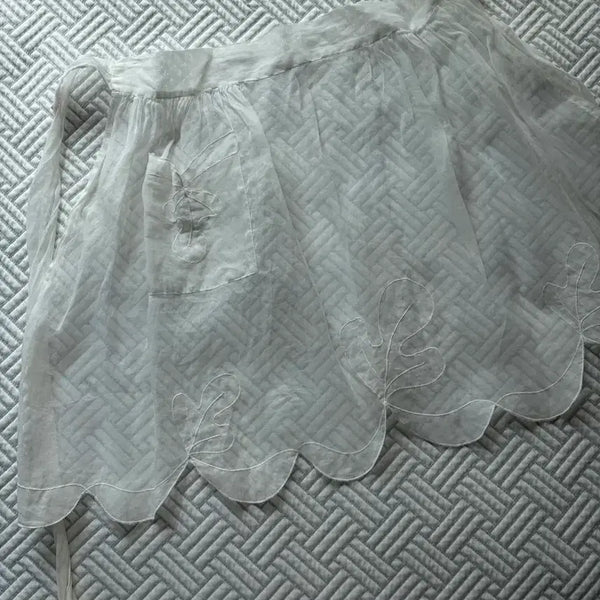 [BUNJANG] Vintage See-through Organza Apron / 빈티지 시스루 앞치마 #할인