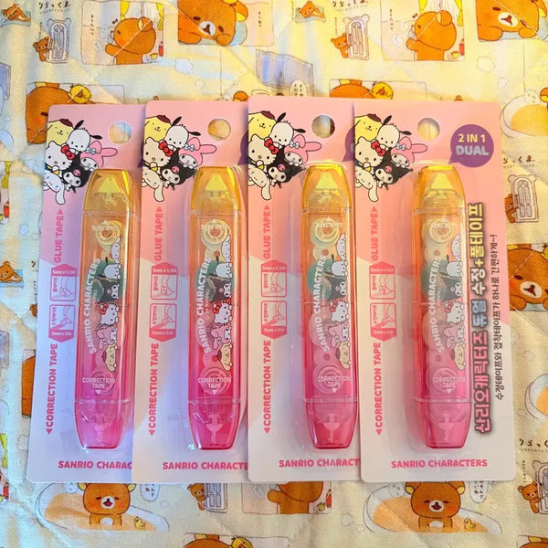 [BUNJANG] Sanrio Dual Correction & Adhesive Tape Set / 산리오 듀얼 수정테이프