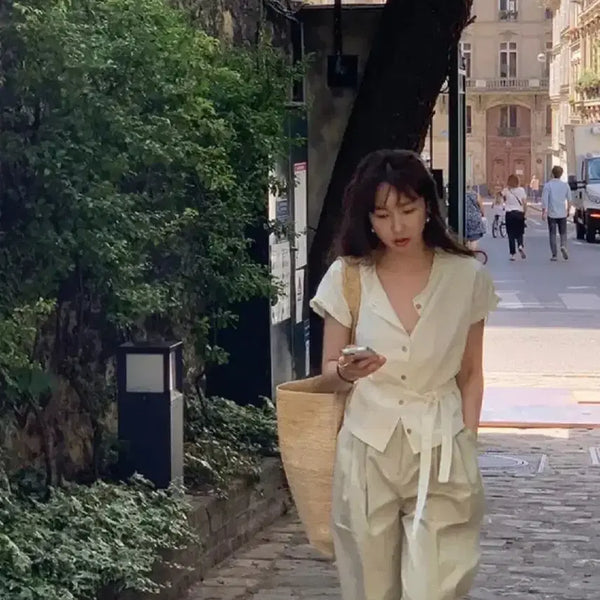 [BUNJANG] Maybe Baby Cream Blouse / (free)메이비베이비 크림 블라우스