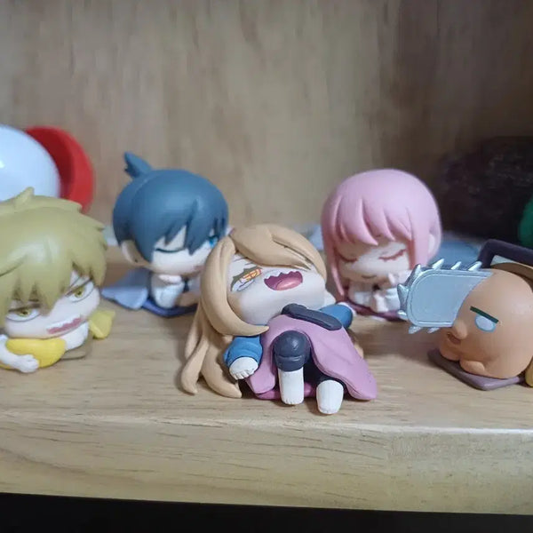 [BUNJANG] Chainsaw Man Sleeping Figure Bundle Set / 체인소맨 잠자는 피규어 일괄