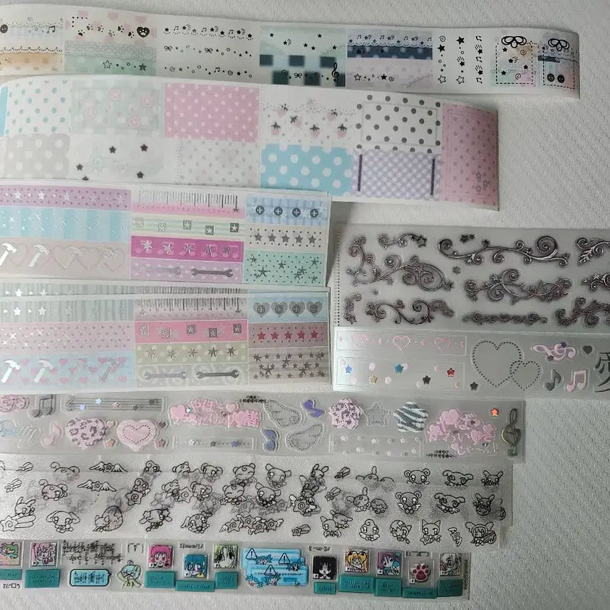 [BUNJANG] Kiss Cut Sticker Set (7 Types) / 키스컷 7종 띵