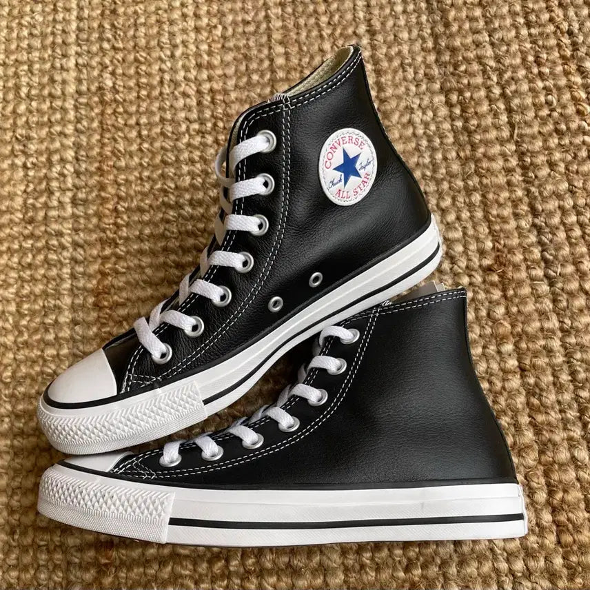 [BUNJANG] Converse Chuck Taylor Leather Black - New, Size 230 / [230 새제품] 컨버스 척테일러 레더