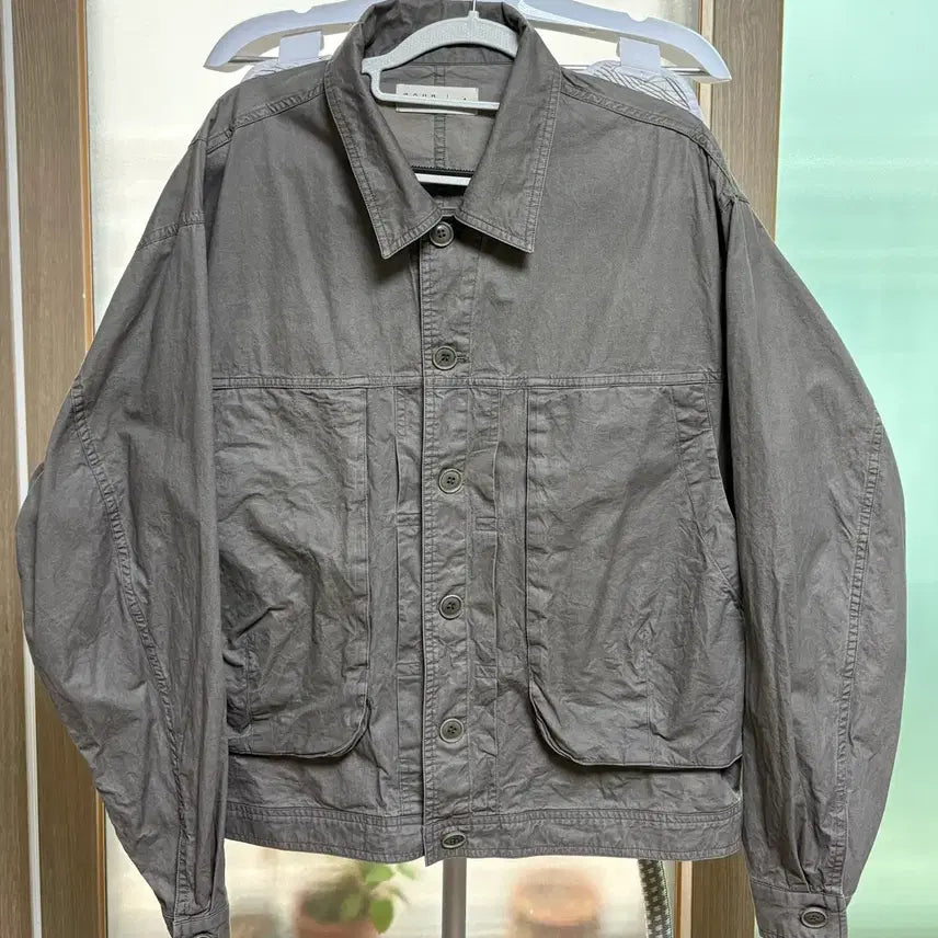 [BUNJANG] Known Washed Trucker Jacket Khaki Size 1 / 노운 워시드 트러커 자켓 카키 사이즈 1