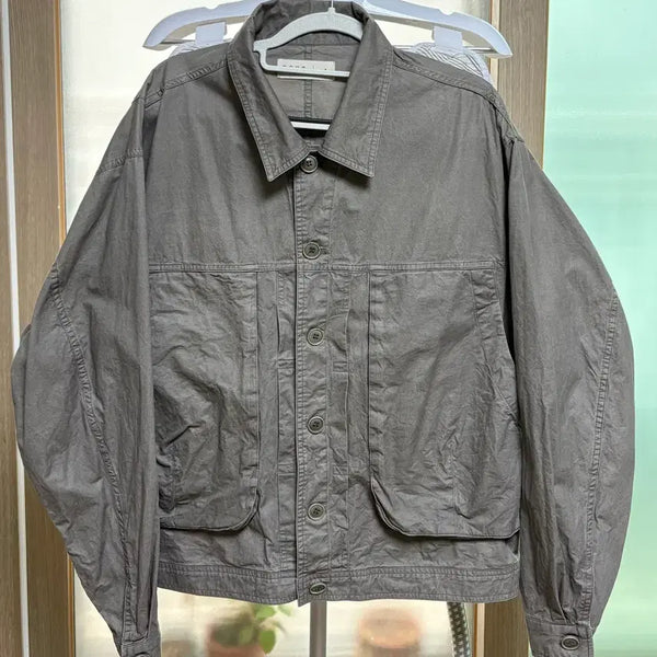 [BUNJANG] Known Washed Trucker Jacket Khaki Size 1 / 노운 워시드 트러커 자켓 카키 사이즈 1