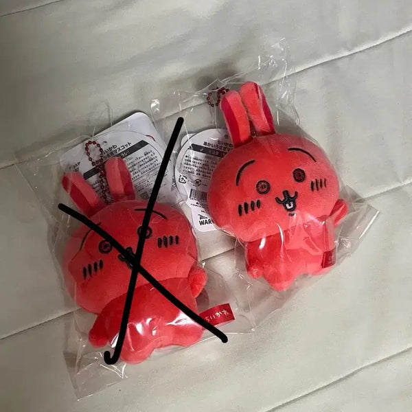 [BUNJANG] Chiikawa Red Usagi Plush / 치이카와 빨간 우사기 아카이 우사기