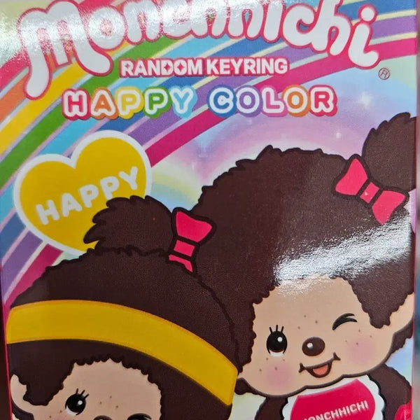 [BUNJANG] Monchhichi Random Keychain Happy Color / 몬치치 랜덤 키링 해피 컬러
