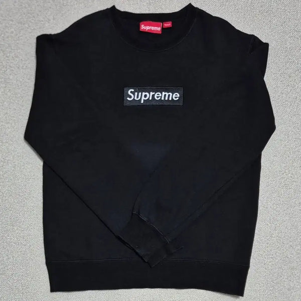 [BUNJANG] Supreme Box Logo Crewneck Sweatshirt / 슈프림 박스로고 맨투맨