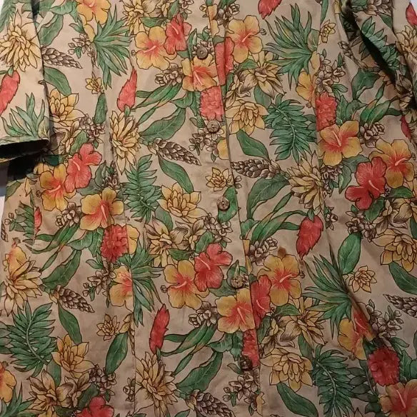 [BUNJANG] Immanuel Flower Pattern Linen Jacket Shirt / 임마누엘 플라워 패턴 린넨 자켓셔츠