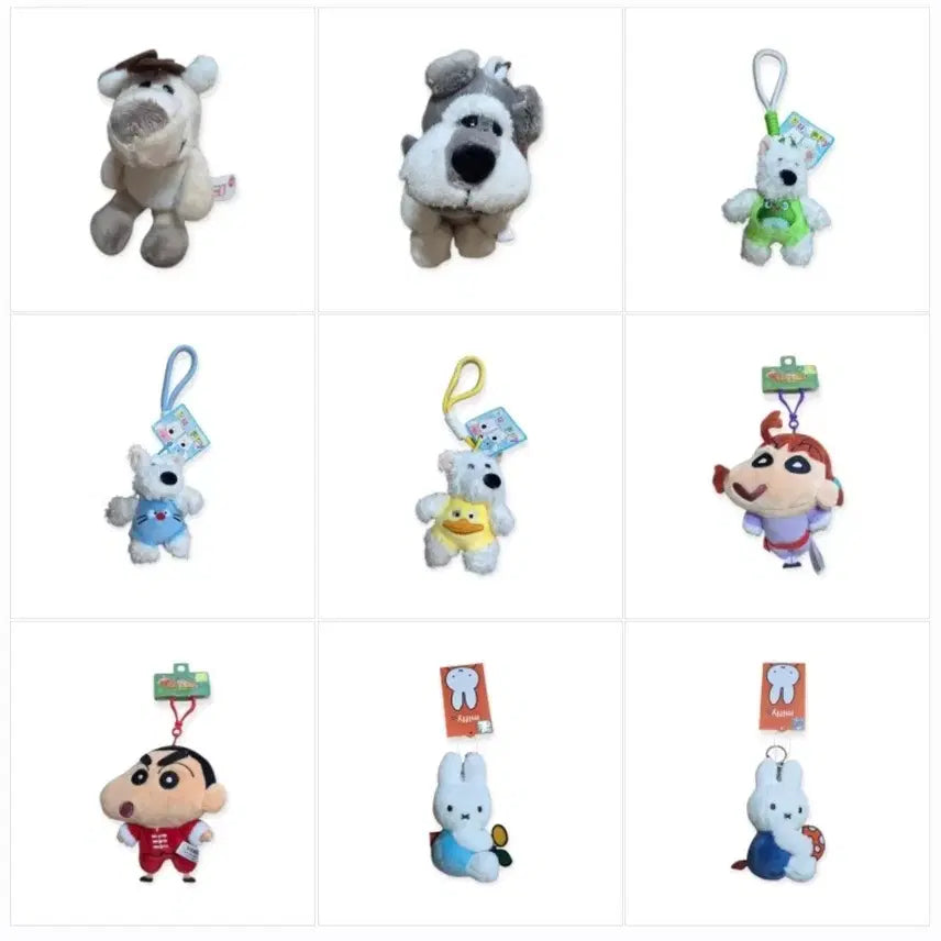 [BUNJANG] Doll Keychain Bundle Set (9 pcs) / 인형키링 9개일괄