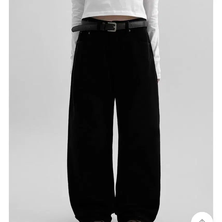 [BUNJANG] Black Up Brushed Wide Pants M Size / 블랙업 와이드팬츠(미착용 새상품)