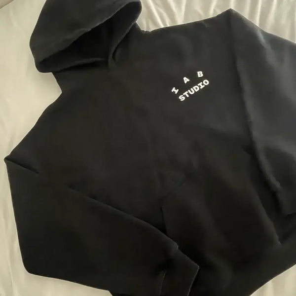 [BUNJANG] IAB Studio Hoodie Black XL / (XL)아이앱 스튜디오 후드 블랙