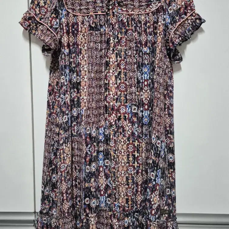 [BUNJANG] Thursday Island Patterned Midi Dress / 써스데이아일랜드 원피스