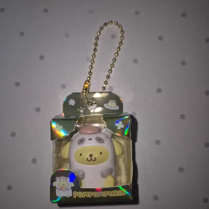 [BUNJANG] Sanrio Pompompurin Pocket Bean Figure Keychain / 산리오 포켓 콩알 피규어키링 폼폼푸린