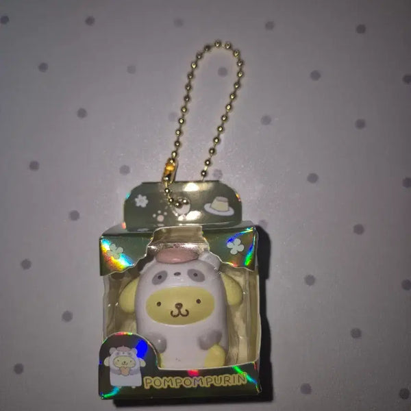 [BUNJANG] Sanrio Pompompurin Pocket Bean Figure Keychain / 산리오 포켓 콩알 피규어키링 폼폼푸린
