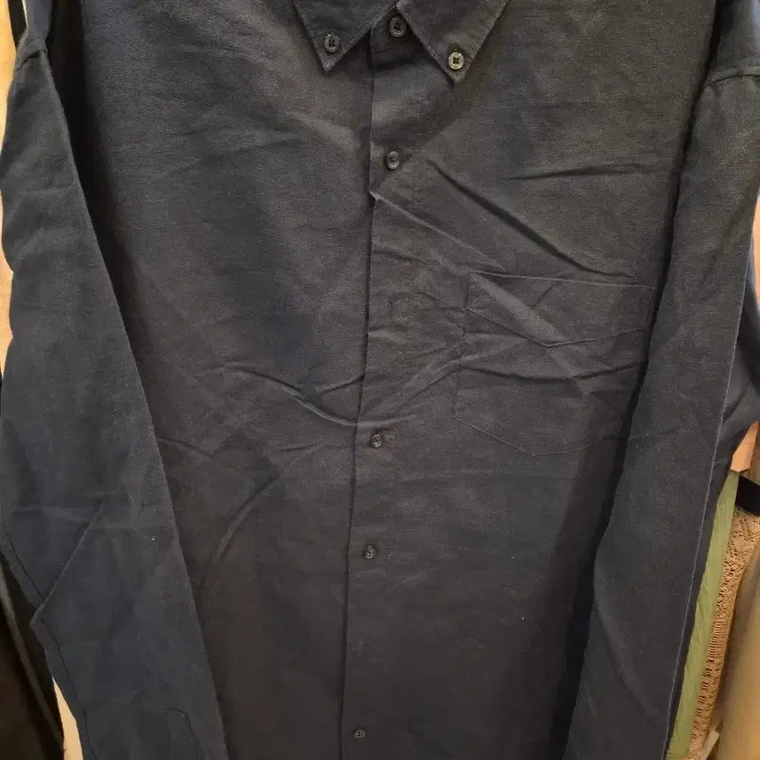 [BUNJANG] Logan Premium Linen Shirt / 로건 프리미엄 리넨셔츠 /L/네이비/블루/화이트/옐로우/연보라