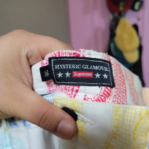 [BUNJANG] Supreme x Hysteric Glamour Snake Pattern Pants (Size 36) / 슈프림 히스테릭글래머 스네이크 팬츠 36