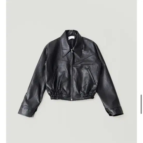 [BUNJANG] Oat Cropped Leather Jacket / 귀리 크롭 레더 자켓