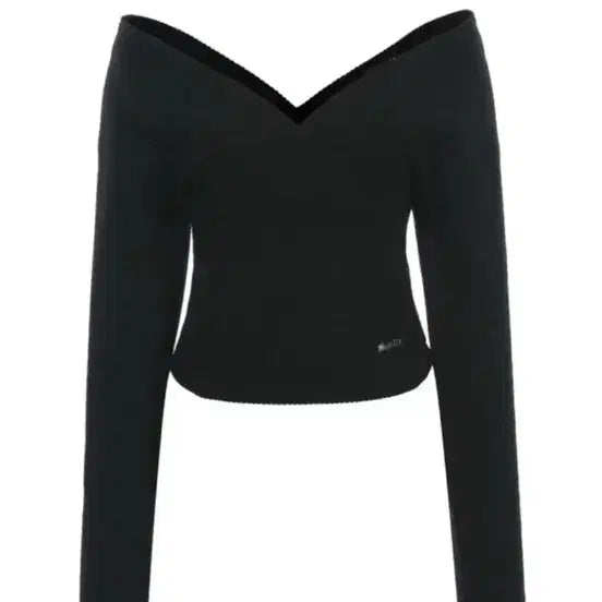 [BUNJANG] WSC Archive V-Neck Cropped Knit Black / wsc archive 브이넥 크롭 니트