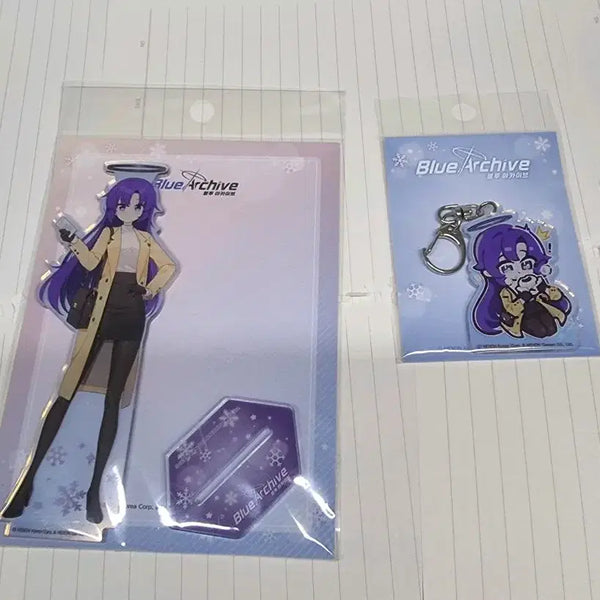 [BUNJANG] Blue Archive Yuuka Acrylic Stand & Keychain Bundle / 블루아카이브 AGF 유우카 아크릴 스탠드,키링 일괄로 팝니다