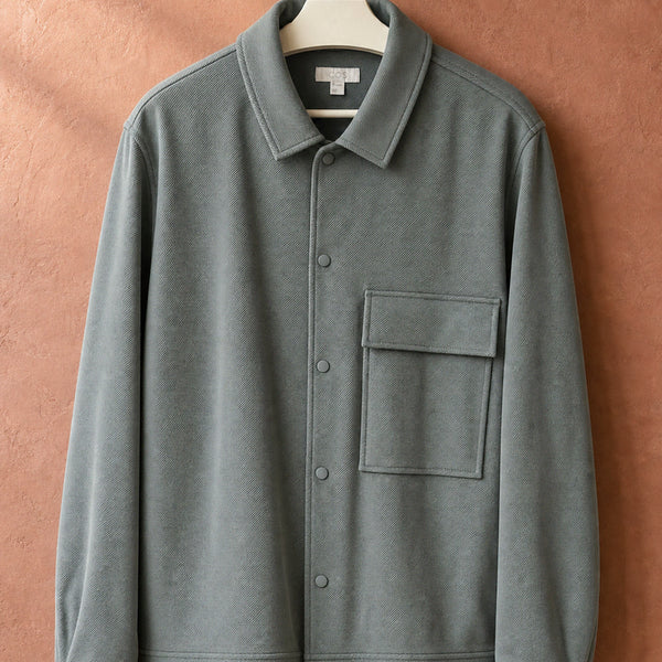[BUNJANG] COS Jersey Twill Shirt Jacket Light Blue / COS 저지 트윌 셔츠 자켓 라이트블루