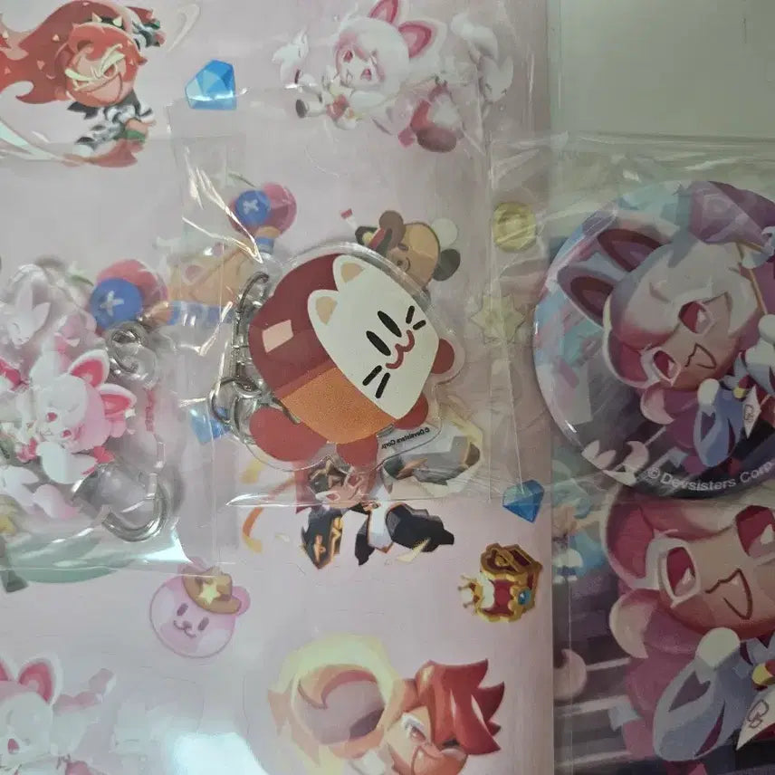 [BUNJANG] Cookierun Adventure Tower Strawberry Mochi Bundle Set / 쿠키런 모험의탑 딸기찹쌀떡 마플샵 굿즈 일괄