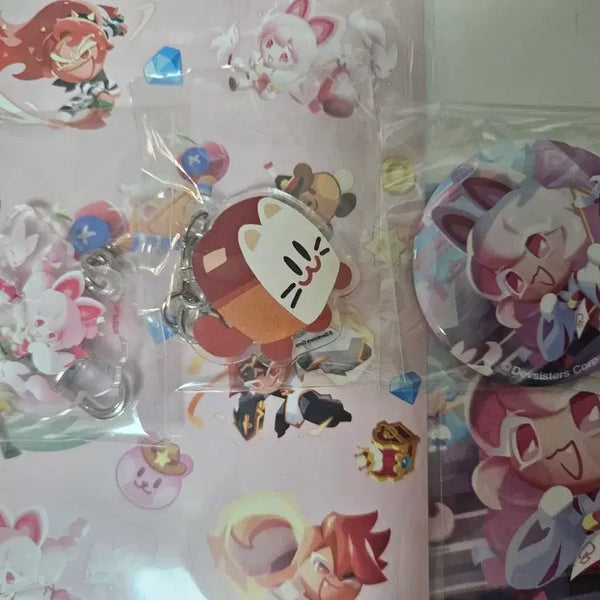[BUNJANG] Cookierun Adventure Tower Strawberry Mochi Bundle Set / 쿠키런 모험의탑 딸기찹쌀떡 마플샵 굿즈 일괄