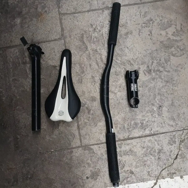 [BUNJANG] Unknown Riser Bar Stem Seatpost Stem - Saddle / 라이저바 스탬 싯포 스탬 판\교