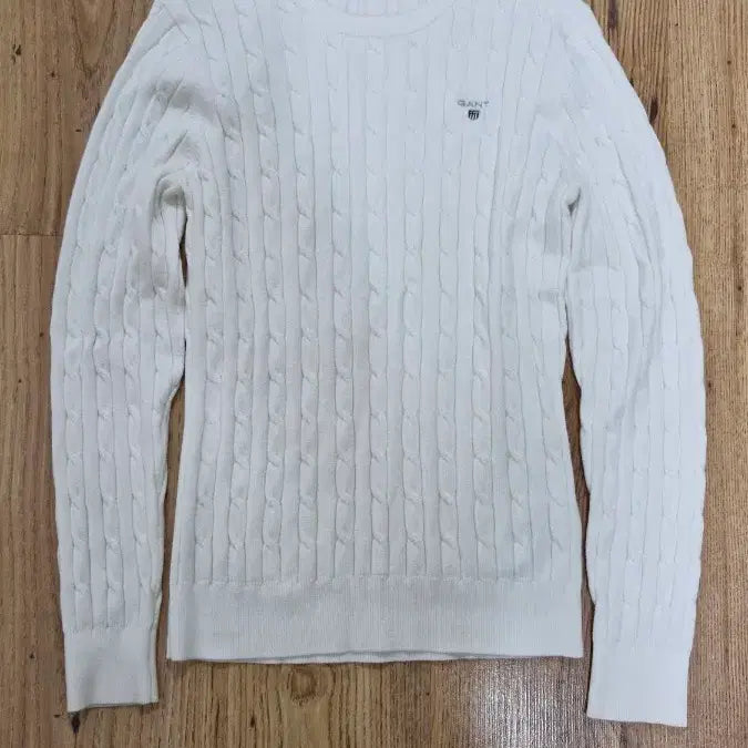 [BUNJANG] GANT Cable Knit Sweater - Women's M / GANT 케이블 니트 스웨터 화이트