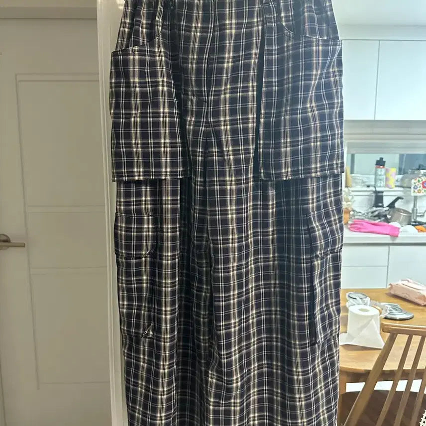 [BUNJANG] Lucky Chouette Checked Cotton Pants / 럭키슈뜨 (새상품