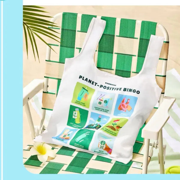 [BUNJANG] Starbucks Foldable Shopping Bag / 스타벅스 폴더블 쇼핑백
