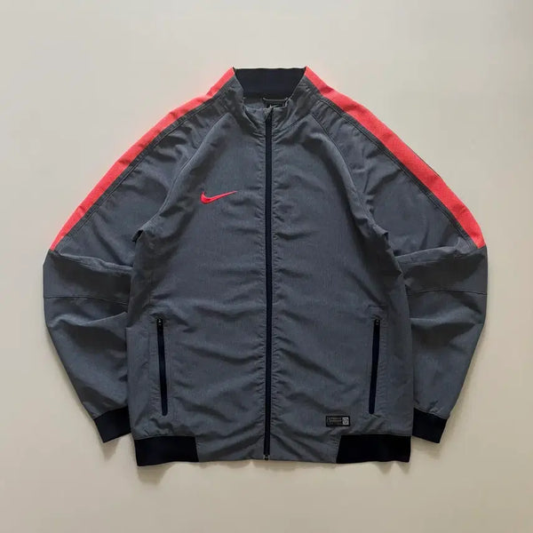 [BUNJANG] Nike Grey Neon Side Tracktop Jersey / Nike 나이키 그레이 네온 사이드 트랙탑 져지