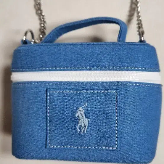 [BUNJANG] Polo Ralph Lauren Upcycled Chain Mini Bag / 폴로 업사이클링 체인 미니백