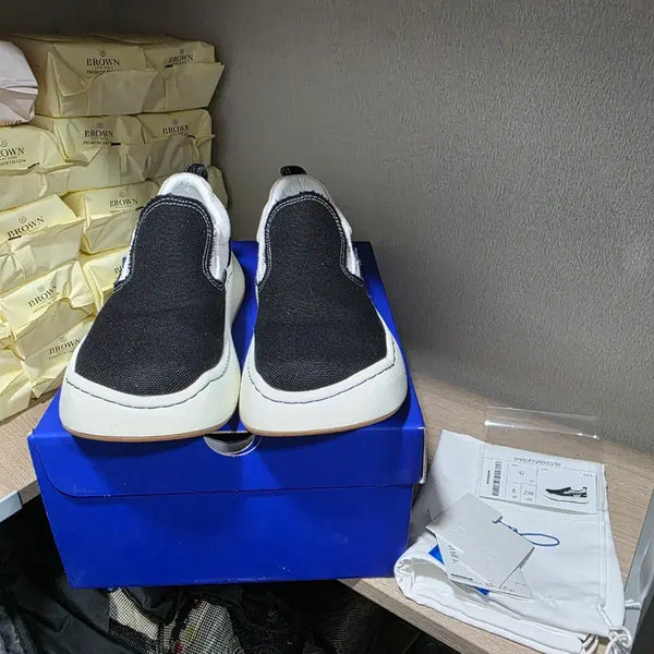 [BUNJANG] Ader Error Logard Noir Slip-Ons / [42] 아더에러 로그 라드 느와르