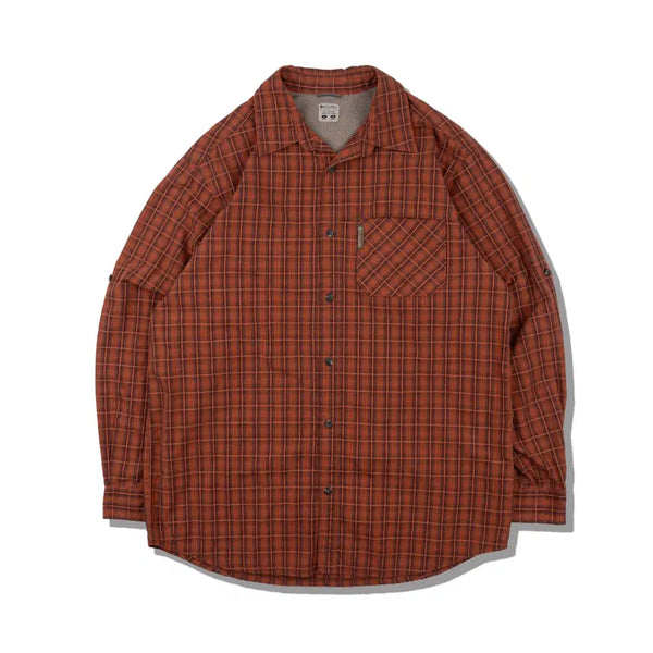 [BUNJANG] Columbia Rust Windowpane Check Vented Shirt / 컬럼비아 러스트 윈도페인 벤티드 셔츠