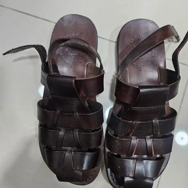[BUNJANG] Jerusalem Michael Leather Sandals Brown 270 / 예루살렘 마이클 가죽 샌들 브라운 270