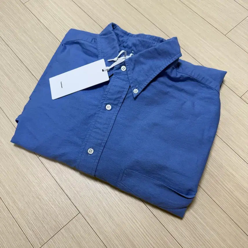 [BUNJANG] Graphpaper Oxford Oversized Button-Down Shirt / 그라프페이퍼 graphpaper 옥스포드 오버사이즈드 버튼다운 셔츠 free