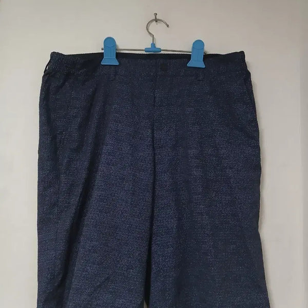 [BUNJANG] Men's Navy Patterned Shorts (Waist 85-97) / 남성 반바지 네이비 패턴 85-97