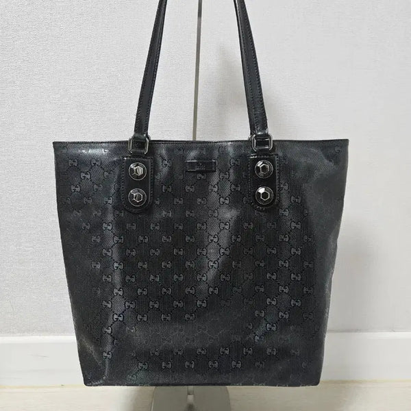[BUNJANG] Gucci Black Shoulder Tote Bag / (정품) 구찌 블랙 숄더백 토트백 /상태좋음_가벼운_명품_가방