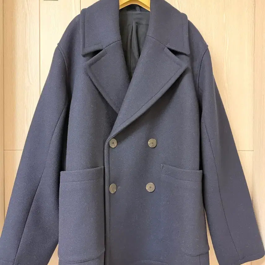 [BUNJANG] Studio Nicholson Half P-Coat Navy Medium / 스튜디오니콜슨 피코트 하프 네이비 미듐 사이즈