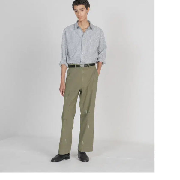 [BUNJANG] Brown Yak Painted Pants Khaki / [4] 브라운야드 페인티드 팬츠 카키