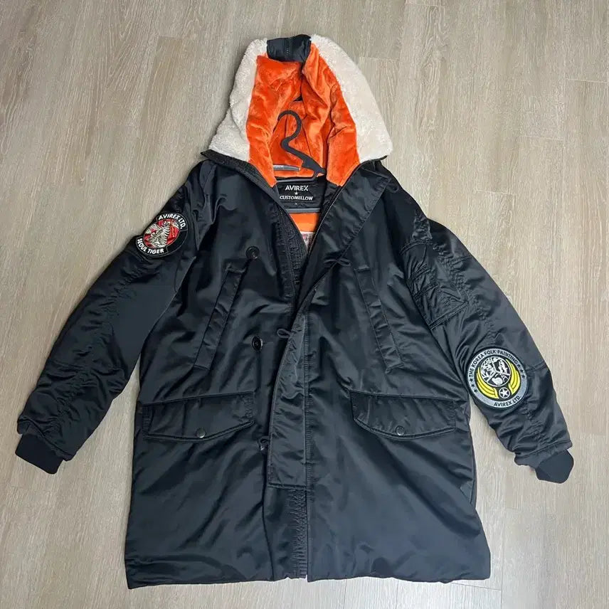 [BUNJANG] Customellow x Avirex Collaboration Padded Jacket / customellow 커스텀멜로우 아비렉스 콜라보레이션 패딩 팔아요