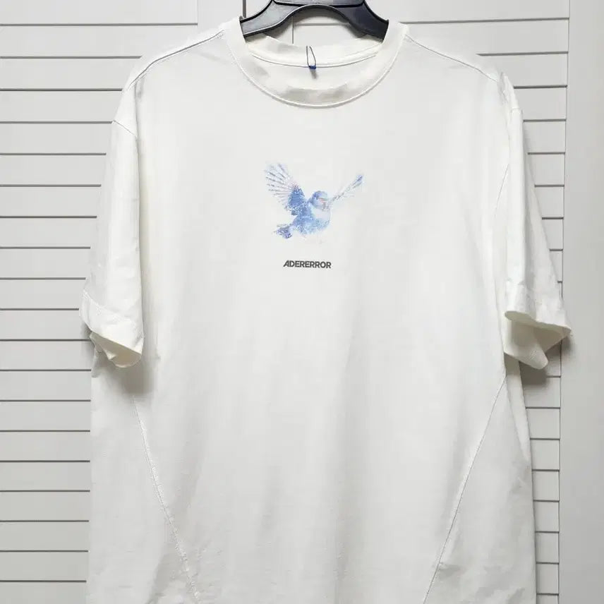 [BUNJANG] Ader Error Blue Bird T-Shirt Off White / M) 아더에러 블루 버드 티셔츠 오프 화이트