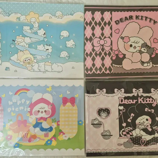 [BUNJANG] Various Artists Stationery Bundle Set (A4 Size, Approx. 50 Sheets per Pack) / 포용 처분 12세트/ 슈니/ 먀오/ 모꼬/ 랩핑지/ 포용/겨울 슈니