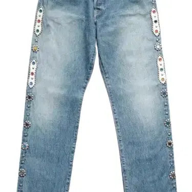 [BUNJANG] Kapital 14oz Denim 5P Monkey Cisco Gemstone Pants / 캐피탈 14온즈 데님 5P 몽키 시스코 잼스톤 팬츠