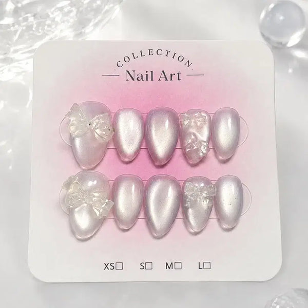 [BUNJANG] Handmade Nail Tips - Jelly Art Design / 수제네일팁 유리알