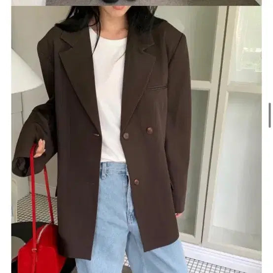 [BUNJANG] Love My Santa Brown Jacket / 러브마이산타 브라운자켓
