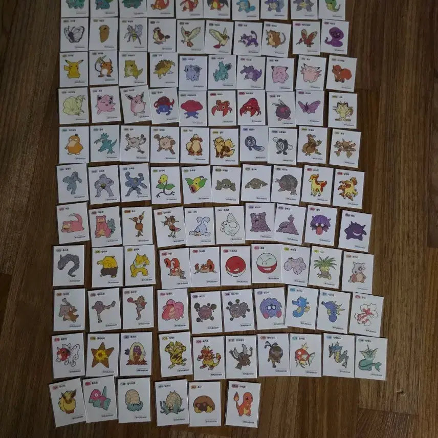 [BUNJANG] Pokemon Sticker Collection (Gen 1 & 2) - 200pcs Bundle / 포켓몬 띠부씰 1세대 106장 2세대 94장 총 200장 일괄판매합니다