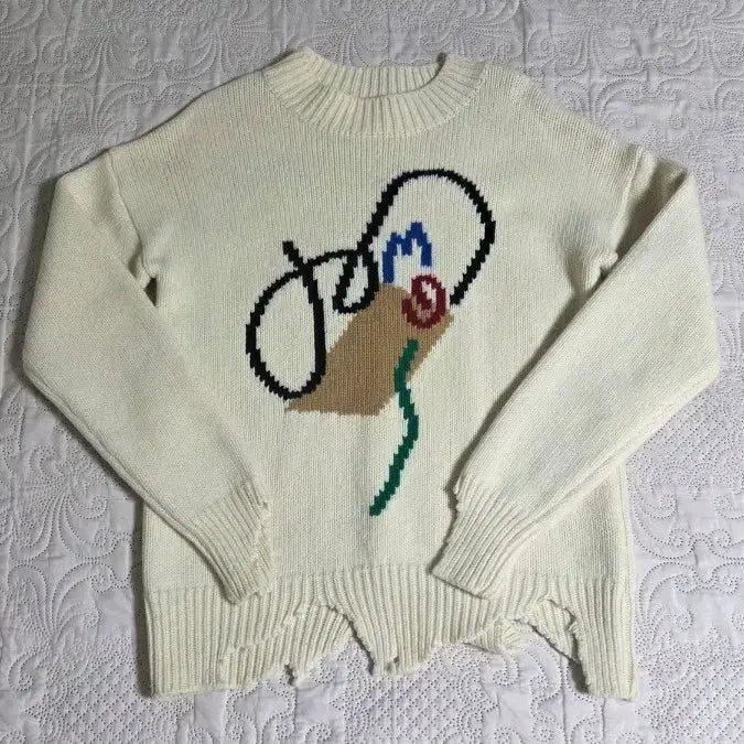 [BUNJANG] Low Classic Ivory Knit / 로우클래식 아이보리 니트