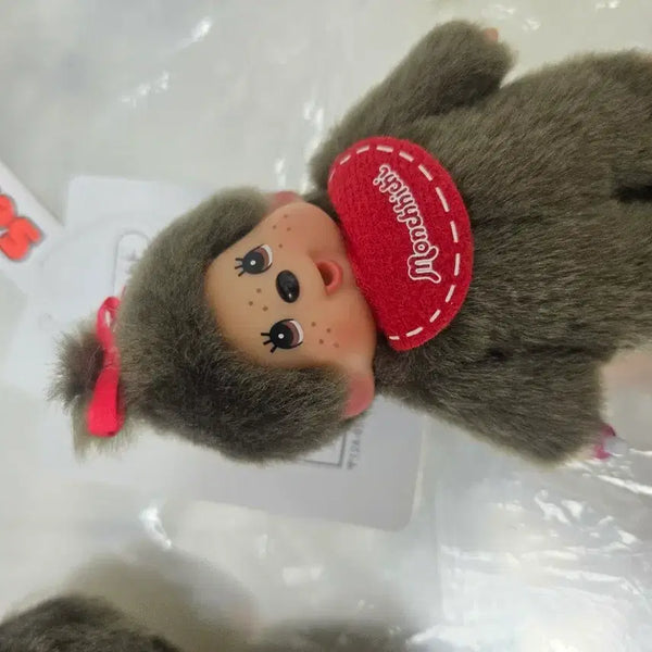 [BUNJANG] Monchhichi Girls Mini Keyring Brown / 몬치치 걸즈 미니 키링